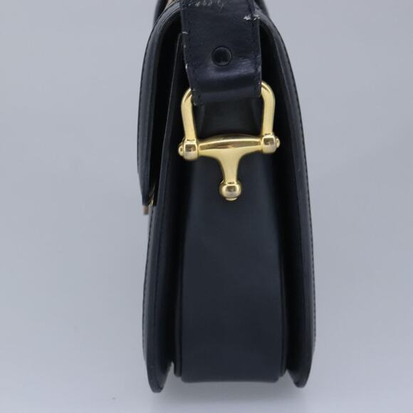 CELINE C Saluki Shoulder Bag Canvas Navy - Picture 5 of 13